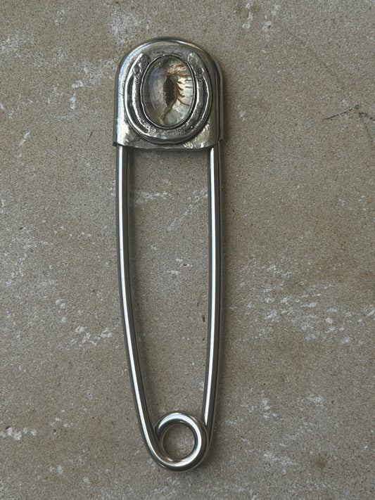 Hard luck scorpion safety pin